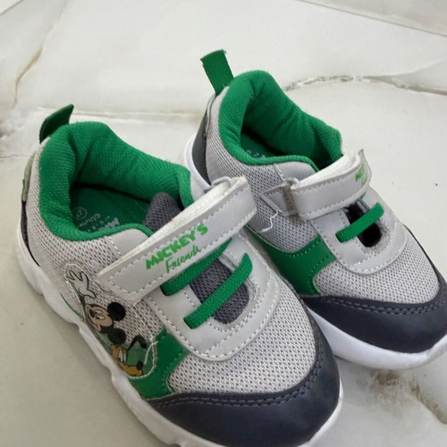 Mickey Disney athletic shoes like new, size 25, gray