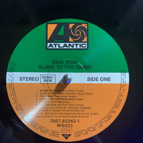 Skid Row Slave To The Grind vinyl new, Alsdorff pressing