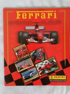 Άλμπουμ Ferrari μεταχειρισμένο, πλήρως συμπληρωμένο Panini 2004