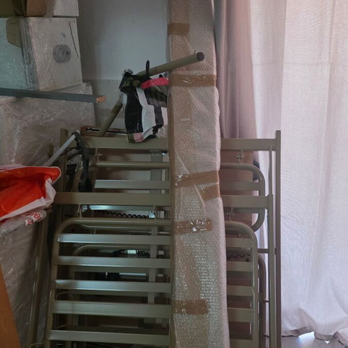 Electric hospital bed with foam mattress