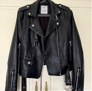 Leather jacket Bershka