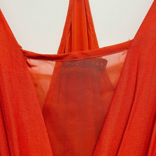 Zara orange maxi dress like new