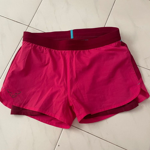 Dynafit running shorts 2in1 pink size M like new