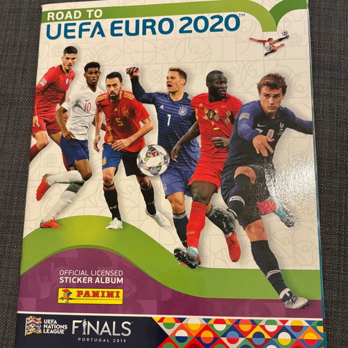 Panini UEFA Road to Euro 2020 album new, empty