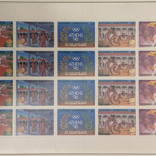 ELTA Seoul 1988 Olympic Games 4-Row Stamp Sheet new