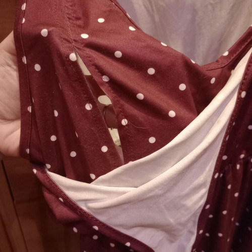 Maternity nightgown with robe like new, purple, size L