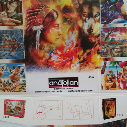 Anatolian puzzle 500 pieces like new with stand