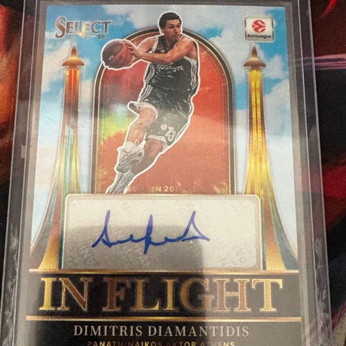 Panini Select Euroleague Dimitris Diamantidis In Flight autograph card