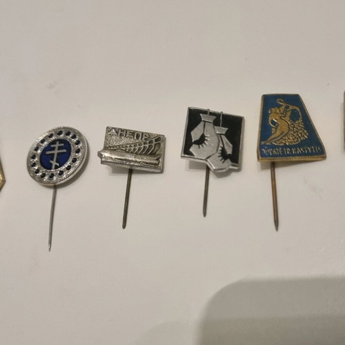 Collectible Soviet pins used