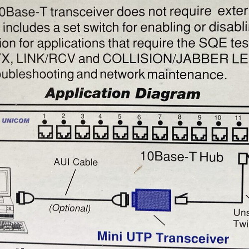 Micronet SP340 Twisted Pair Ethernet Transceiver like new IEEE 802.3 10BASE-T