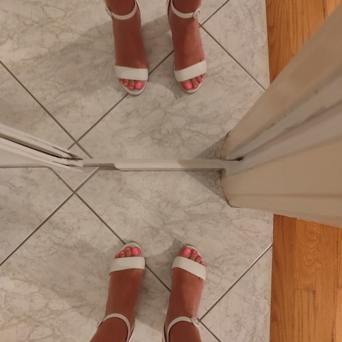 Mourtzi white leather sandals, size 38
