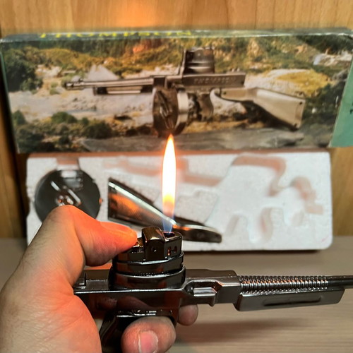 Table lighter machine gun new, large size, decorative