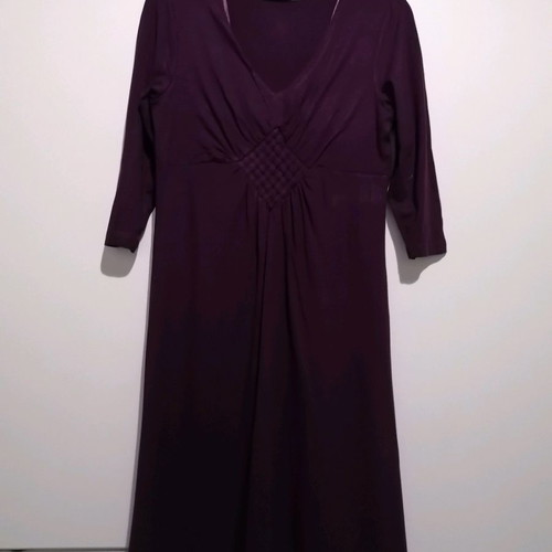 Fidele dress used, purple, size M, loose with bust gathers