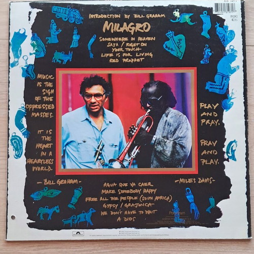 Santana Milagro 1992 vinyl new, rock