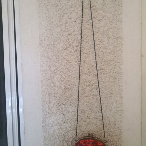 Achilleas Accessories Satin Shoulder Bag like new, red