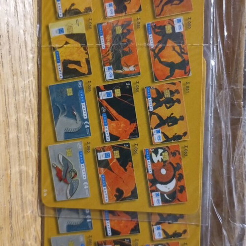 Collectible phone cards new, set of 2 with consecutive numbering