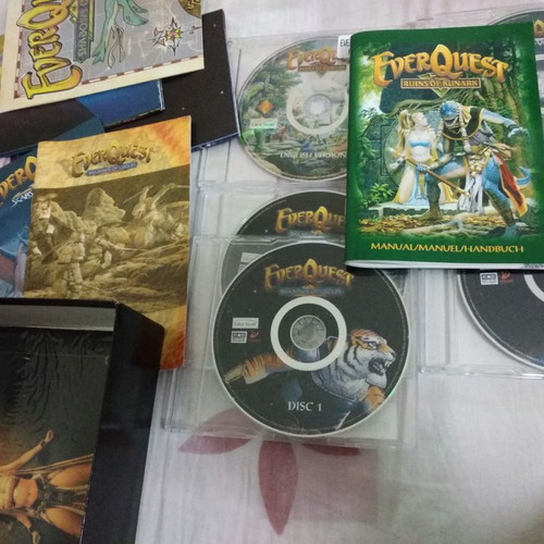 EverQuest Gold Edition PC CD-ROM used, 5cd, English