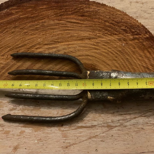 Fishing spear used, collectible old metal harpoon 1920-1930