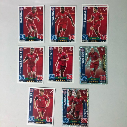 Match Attax 2015/16 Super Set Bayern Munich like new with Robben, Muller & Xabi Alonso