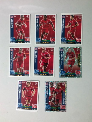 Match Attax 2015/16 Super Set Bayern Munich like new with Robben, Muller & Xabi Alonso