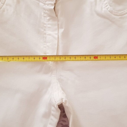 Toi Moi white elastic flare pants like new, size S