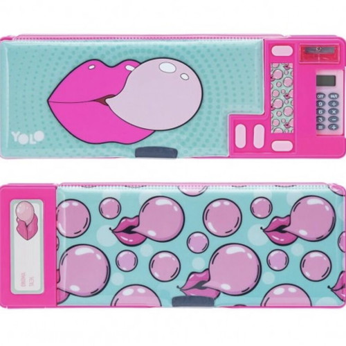 Aromatic retro pencil case like new with calculator