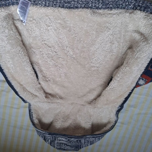 Mother Care knitted jacket 18-24 months used with fur lining