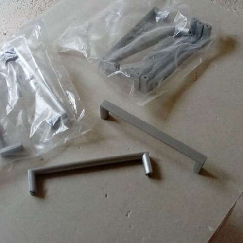 Cabinet handles new, 12.8 cm hole distance, set of 9 plastic