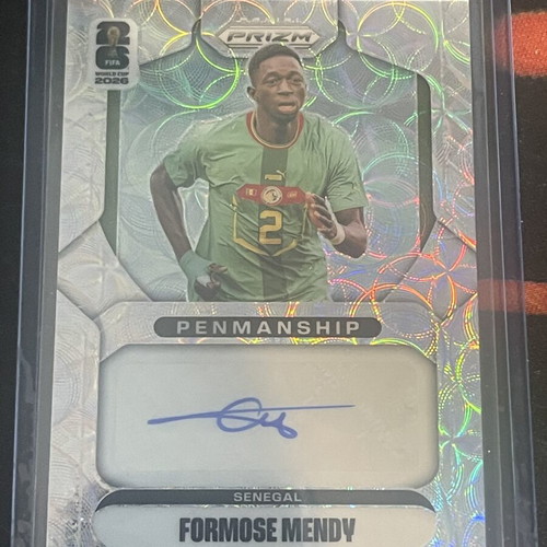 Formose Mendy Penmanship autograph card Panini Prizm World Cup