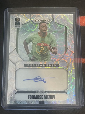 Formose Mendy Penmanship autograph card Panini Prizm World Cup