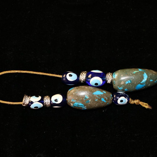 Indico Jewells handmade worry beads with turquoise and lapis lazuli