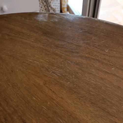 Antique folding table used that converts to round