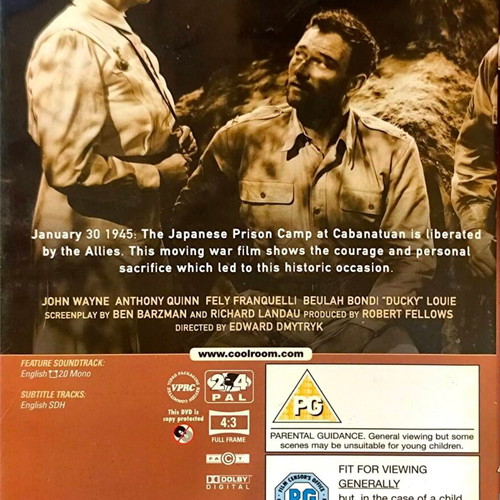 Back to Bataan DVD μεταχειρισμένο, δράμα περιπέτεια με John Wayne