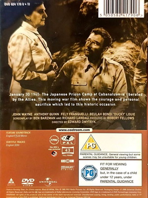 Back to Bataan DVD μεταχειρισμένο, δράμα περιπέτεια με John Wayne