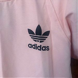 Φόρεμα ροζ σομόν Adidas