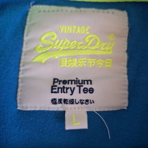 Superdry men's t-shirt large blue like new