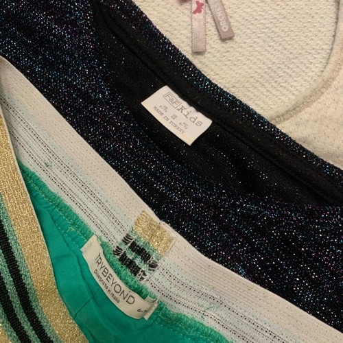 Girls' 3-piece set size 6 like new, green and gold