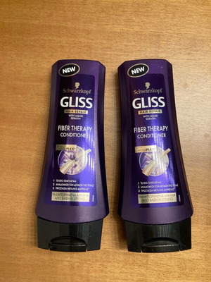 Schwarzkopf Gliss Fiber Therapy Keratin Conditioner new, pack of 2
