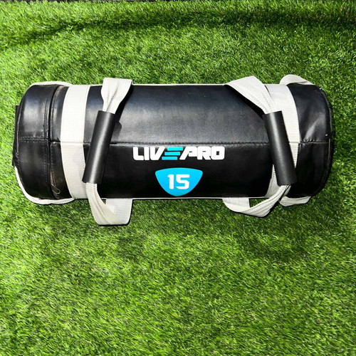 Live Pro Power Bag 10kg and 15kg and Live Pro Wall Ball 3kg like new