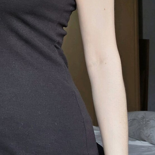 Sinsay black ribbed mini dress, size M, like new