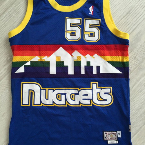 Adidas Denver Nuggets Dikembe Mutombo #55 Hardwood Jersey Shirt 2014 like new