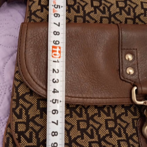 DKNY crossbody bag, beige and brown