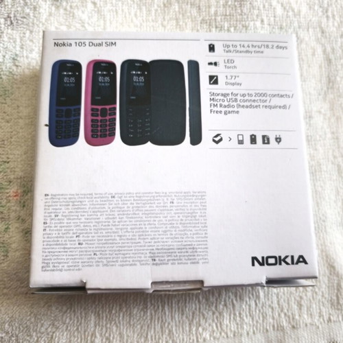 Nokia 105 Dual SIM phone like new with radio and flashlight