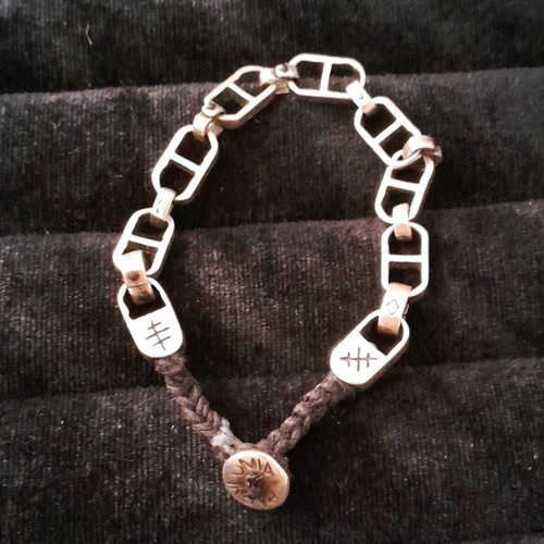 Silver bracelet 950 handmade Babylonia like new, length 19.5