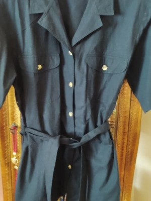 Vintage short-sleeve black cotton jacket medium used