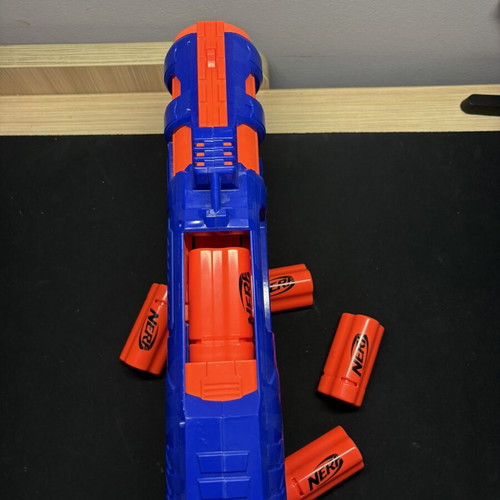 Nerf Trilogy DS-15 shotgun like new with 5 magazines