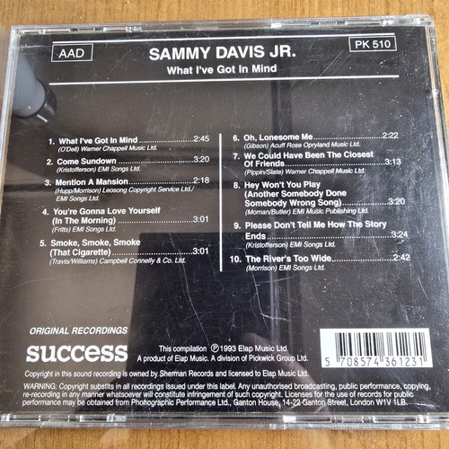 Sammy Davis Jr. What I've Got In Mind CD like new, jazz