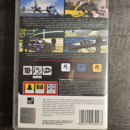 Grand Theft Auto Liberty City Stories PSP game