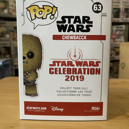 Funko Pop Star Wars Golden Chewbacca 63 mint condition