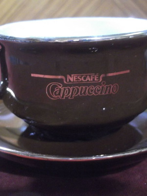 Nescafe Cappuccino porcelain cup and saucer set like new